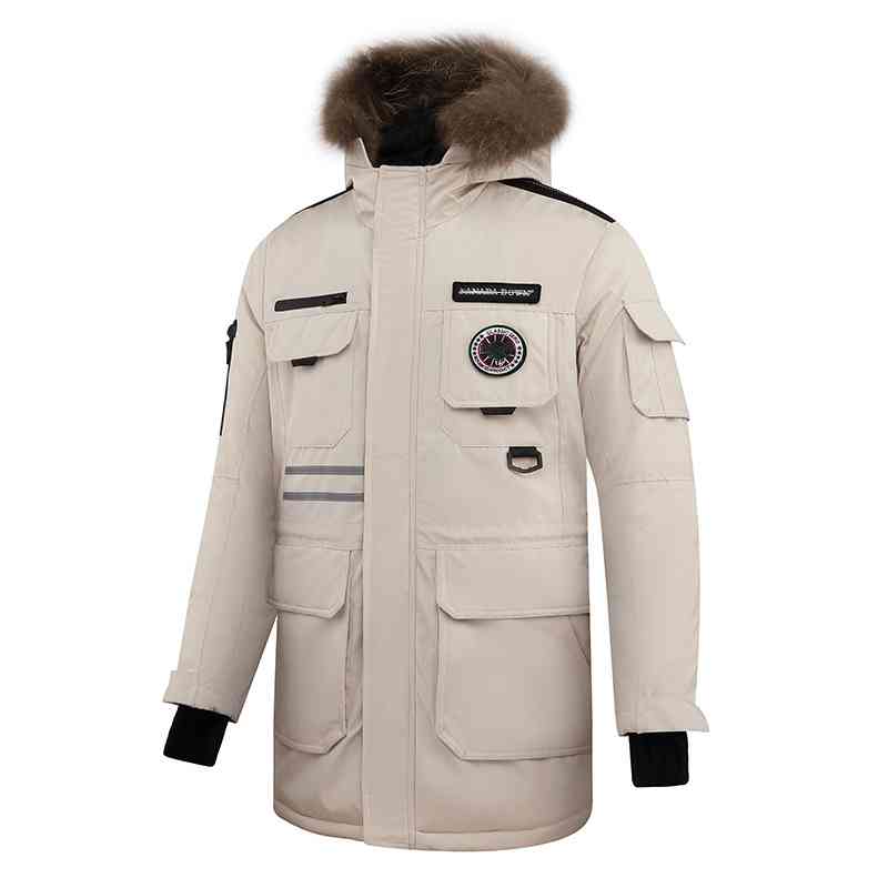 Designer Luxury Outdoor Canadian Map Table Down Jacket Mens Womens Raccoon Dog Hair Thickened Medium Long Fashion Casual Work Coat Gooses, Black
Designer Luxury Outdoor Canadian Map Table Down Jacket Mens Womens Raccoon Dog Hair Thickened Medium Long Fashion Casual Work Coat Gooses, Black