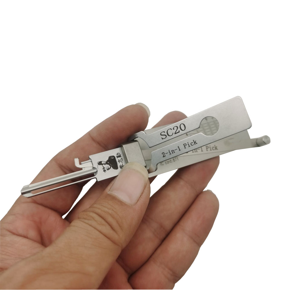 Locksmith Supplies 100% Original lishi SC20 2 in 1 auto civil Door Lock Picks Decoder Unlock Tool house key opener for Schlage
Locksmith Supplies 100% Original lishi SC20 2 in 1 auto civil Door Lock Picks Decoder Unlock Tool house key opener for Schlage