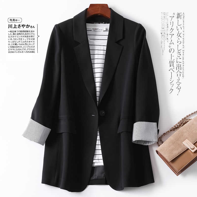 Women Blazer Elegant Business Suits Spring Autumn Office Lady Outerwear Female Casual Blazers Jackets 210930