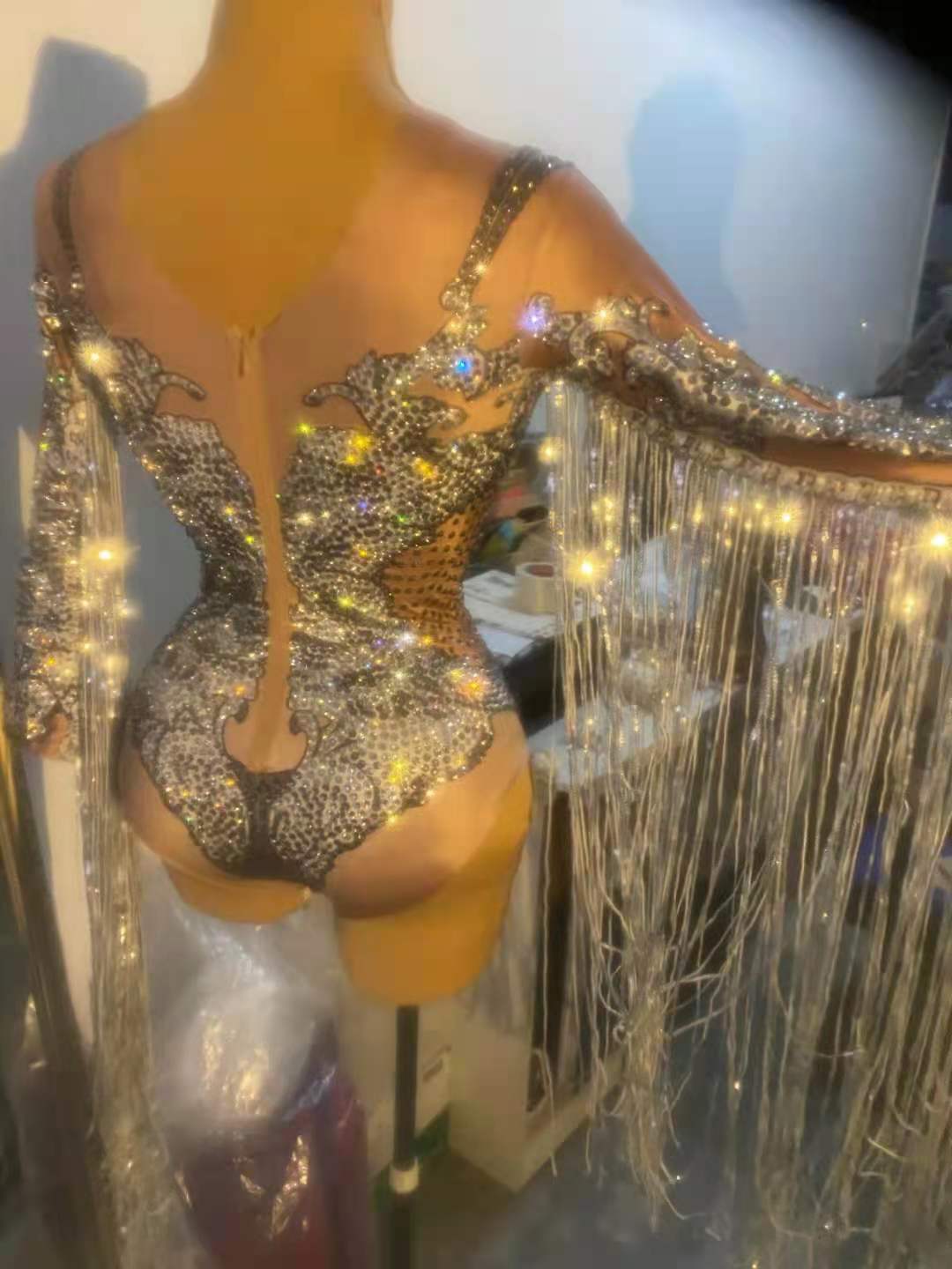 Women dress Yousef aljasmi Evening dress Sweetheart Silver Crystals Tassel Long sleeve Short dress Jumpsuit Labourjoisie Kim kardashian kylie jenner, Customize
Women dress Yousef aljasmi Evening dress Sweetheart Silver Crystals Tassel Long sleeve Short dress Jumpsuit Labourjoisie Kim kardashian kylie jenner, Customize