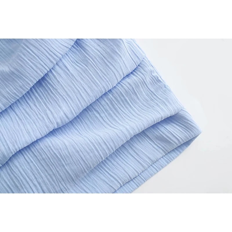 elegant women mid dresses summer fashion female casual blue office ladies slim girls o neck 210430