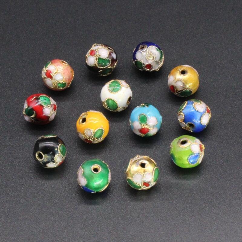 6mm/pcs Cloisonne Silver Burn Blue Round flower Beads Enamel Filigree Accessories DIY Jewelry Making Bracelet Earrings Necklace
6mm/pcs Cloisonne Silver Burn Blue Round flower Beads Enamel Filigree Accessories DIY Jewelry Making Bracelet Earrings Necklace