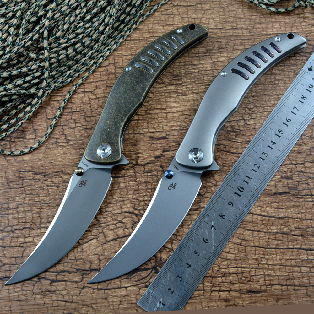 CH Hunting Survival Knife Sultan Flipper S35VN Blade Ceramic Ball Bearing TC4 Titanium Handle Outdoor Camping Folding Pocket Tool Gift
CH Hunting Survival Knife Sultan Flipper S35VN Blade Ceramic Ball Bearing TC4 Titanium Handle Outdoor Camping Folding Pocket Tool Gift