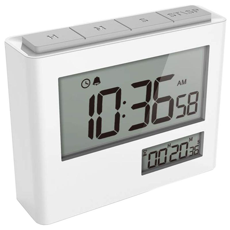 Kitchen Timers Multifunction Timer,Dual Screen Alarm Clock, Magnetic Countdown Interval Timer Gym Workout Timer,Stopwatch,Management To
Kitchen Timers Multifunction Timer,Dual Screen Alarm Clock, Magnetic Countdown Interval Timer Gym Workout Timer,Stopwatch,Management To