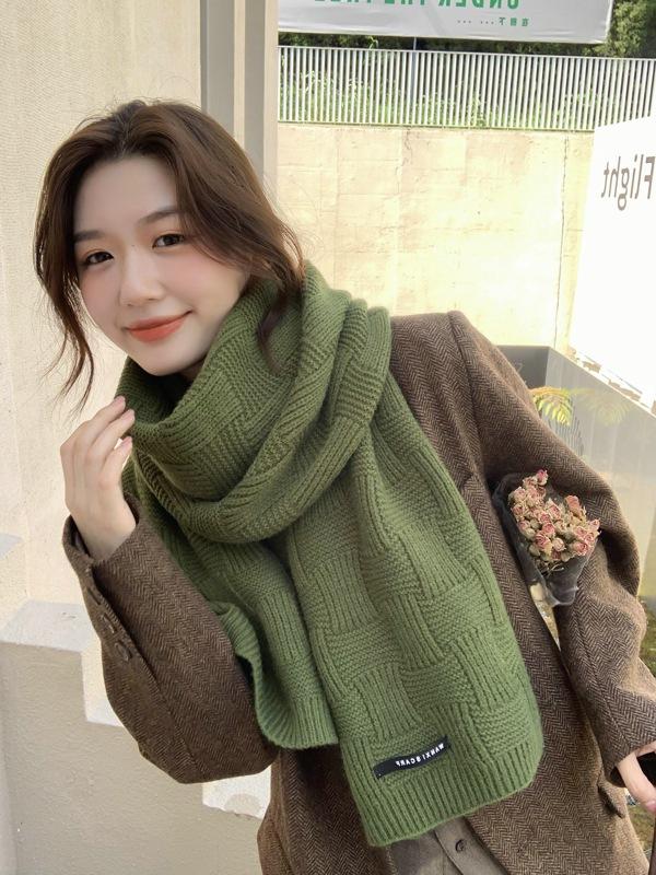 Scarves Autumn/Winter Scarf Female Student Fashion Thick Tide Ins Korean All-Match Wool Square Cross Cute Girl
Scarves Autumn/Winter Scarf Female Student Fashion Thick Tide Ins Korean All-Match Wool Square Cross Cute Girl