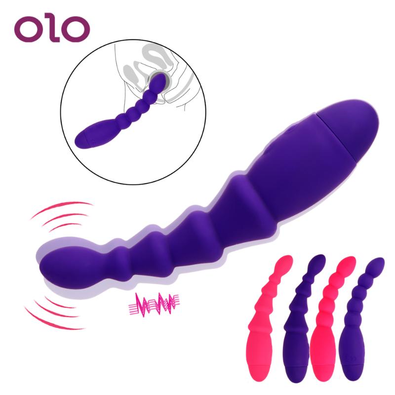 Sex Toys For Couples OLO 10 Speed BuPlug Vibrator Anal Plug Vaginal Stimulator Bead Women Men Masturbation Prostate Massage