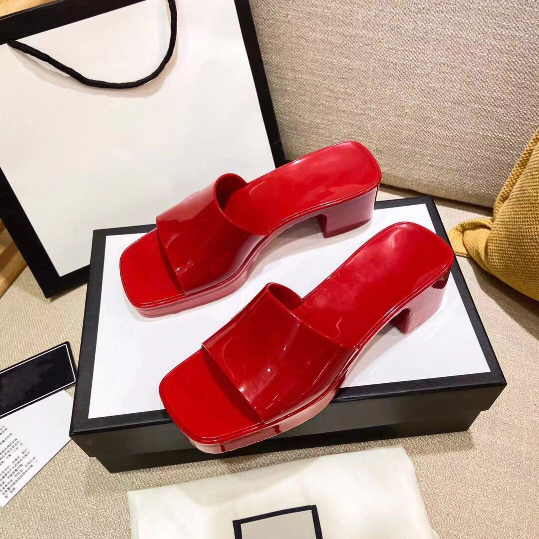 Women 2021 Rubber Thick Heel Slide Slippers 5.5cm Jelly Shoes Available in 9 Colors pink Green White Red Yellow Grey Woman Sandals Mules Beach Flip Flop 35-41
Women 2021 Rubber Thick Heel Slide Slippers 5.5cm Jelly Shoes Available in 9 Colors pink Green White Red Yellow Grey Woman Sandals Mules Beach Flip Flop 35-41