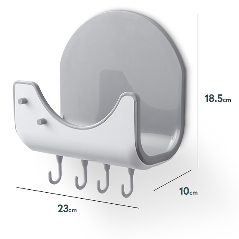 Simple Kitchen Wall Hanging Pot Cover Shelf Storage Box Multifunctional Household Storage Hook Cutting Board Rack Storage Box