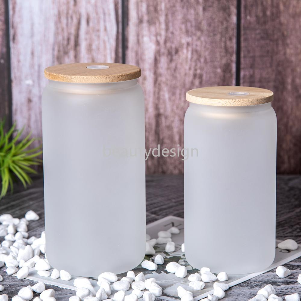 NEW!!! sublimation 16oz glass can with bamboo lid reusable straw beer Can Transparent frosted Glass Tumbler Soda Can Cup DD0209, Customize
NEW!!! sublimation 16oz glass can with bamboo lid reusable straw beer Can Transparent frosted Glass Tumbler Soda Can Cup DD0209, Customize