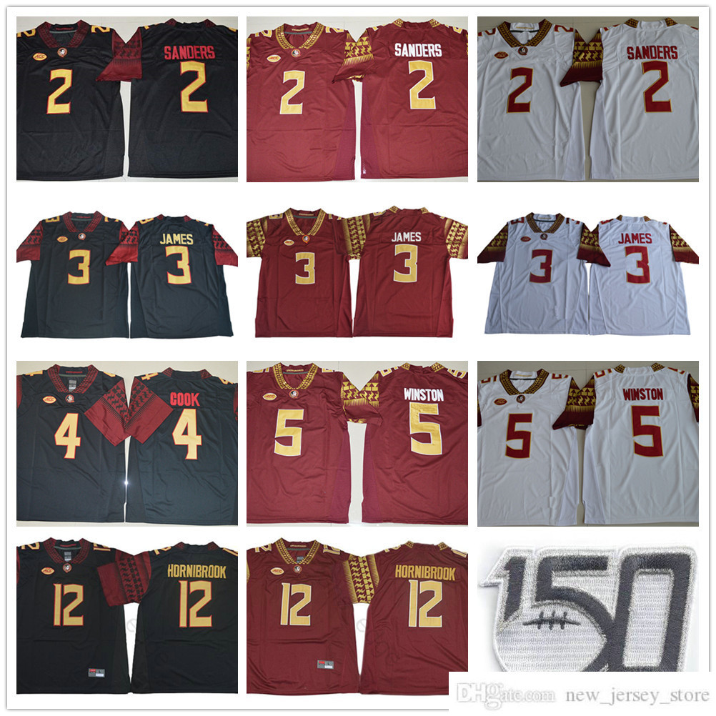 NCAA FSU 150TH Florida State Seminoles College Football Wear #2 Deion Sanders 3 Derwin James 4 Dalvin Cook 5 Jameis Winston 12 Akers Hornibrook Jersey, Black
NCAA FSU 150TH Florida State Seminoles College Football Wear #2 Deion Sanders 3 Derwin James 4 Dalvin Cook 5 Jameis Winston 12 Akers Hornibrook Jersey, Black