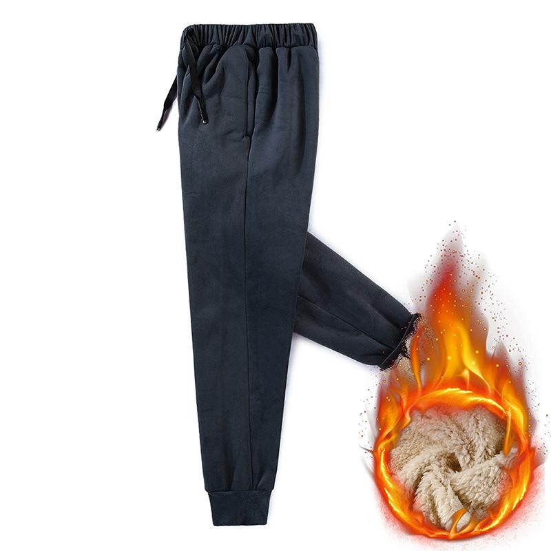 Big Size 8xl Mens Sweatpants Joggers Warm Winter Track Pants Men Jogging Grey Black Men's Fleece Thick Tracksuit Bottoms