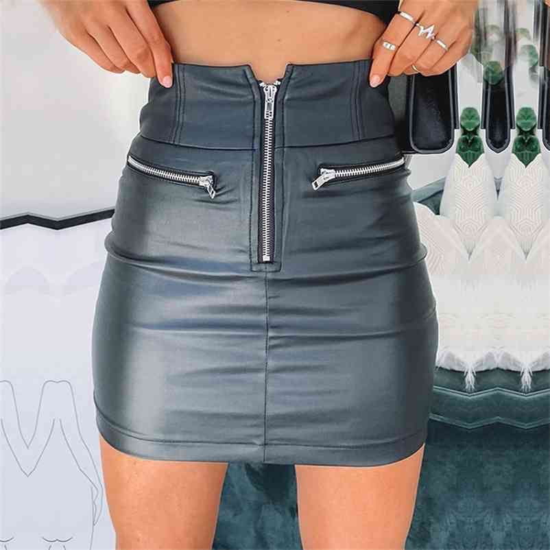 High Waist PU Leather Short Skirts Women Summer Pockets Zipper Pencil Mini Skirt Female Streetwear Black White Bottoms Lady 210524
High Waist PU Leather Short Skirts Women Summer Pockets Zipper Pencil Mini Skirt Female Streetwear Black White Bottoms Lady 210524