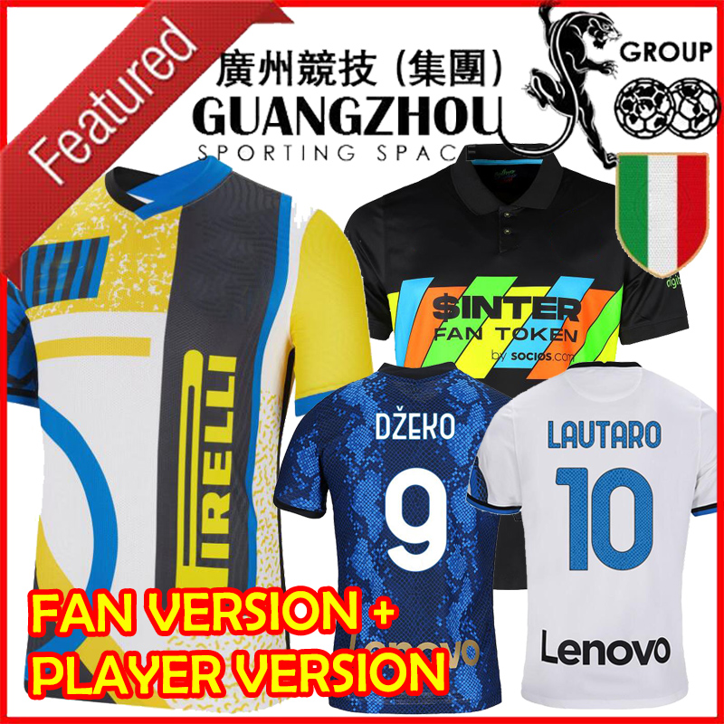 2021 2022 EDIN DZEKO LAUTARO INTER MARTINEZ Soccer Jersey 21/22 Football Shirt Fan & Player Version White BARELLA MILAN ERIKSEN CORREA 3rd Black