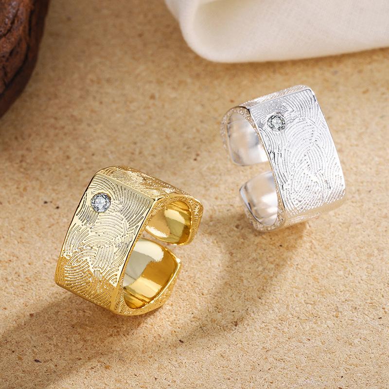 Wedding Rings Design Engagement For Women Men Zircon Fingerprint Pattern Ring Lover Couple Geometric Jewelry Gifts
Wedding Rings Design Engagement For Women Men Zircon Fingerprint Pattern Ring Lover Couple Geometric Jewelry Gifts