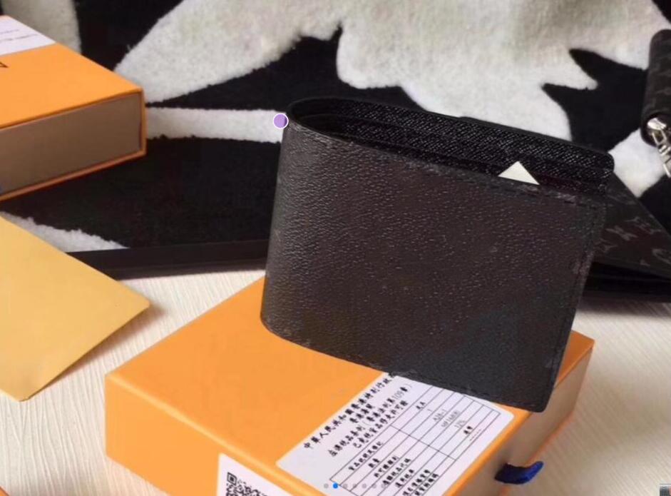 In Hot Fashion men real leather Wallets Top quality small purses card holder with box Fashion avant-garde quilted wallet