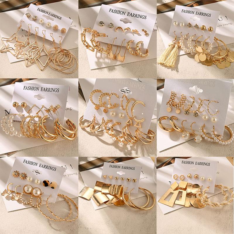 Hoop & Huggie X&P Korea Fashion Gold Earrings Set Women Pearl Dangle Drop Metal Circle Punk Earring 2021 Female Jewelry
Hoop & Huggie X&P Korea Fashion Gold Earrings Set Women Pearl Dangle Drop Metal Circle Punk Earring 2021 Female Jewelry