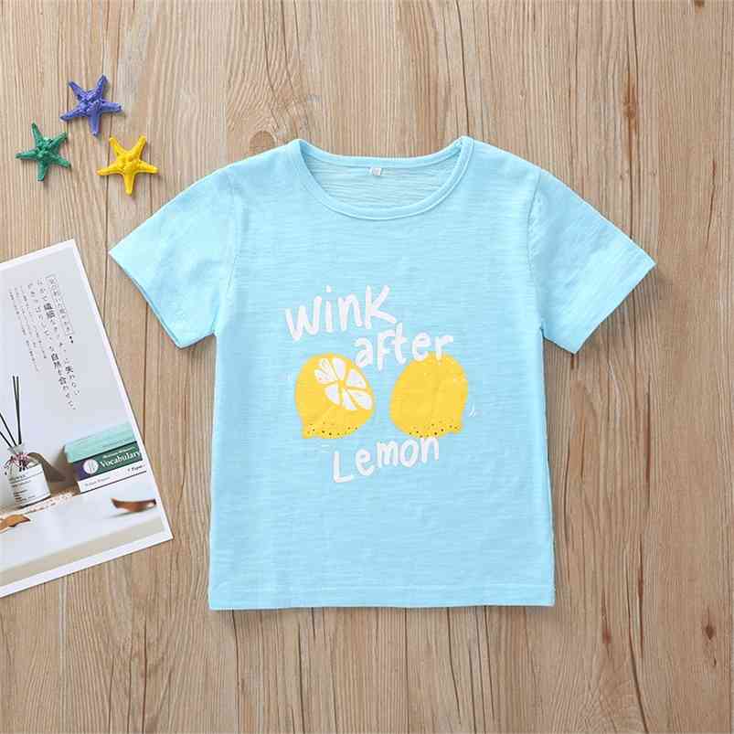 Summer Children Short Sleeve O Neck Print Lemon Letter Cute Baby Girl Or Boys T-shirt 9M-5T 210629, Blue
Summer Children Short Sleeve O Neck Print Lemon Letter Cute Baby Girl Or Boys T-shirt 9M-5T 210629, Blue