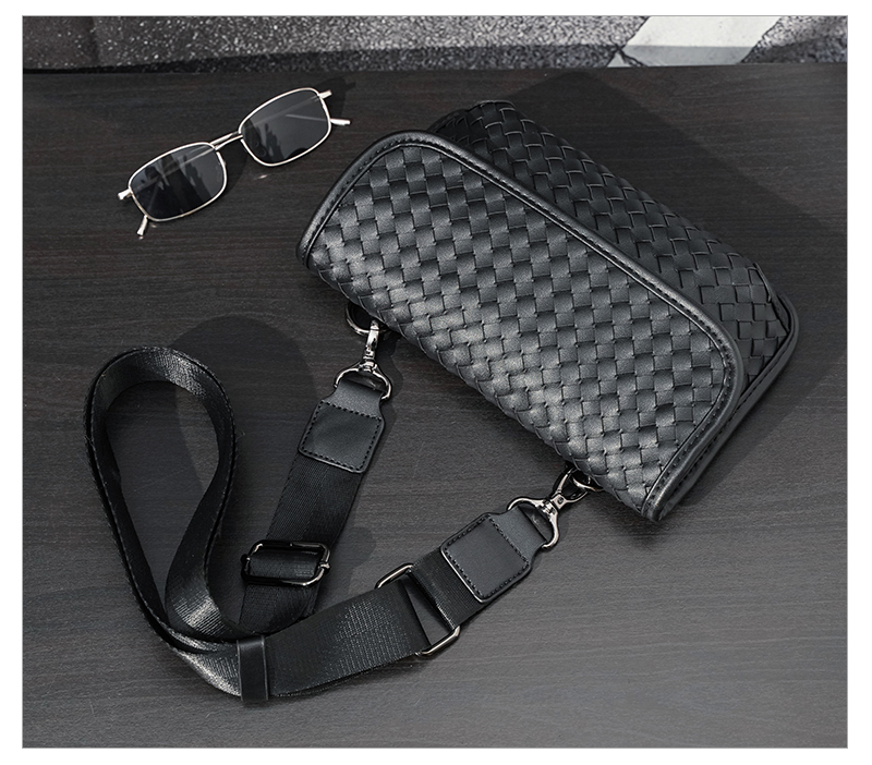 shoulder bags messenger designer mens crossbody bag Crochet solid color weave pattern Lozenge Knitting simple dicky0750 HBP