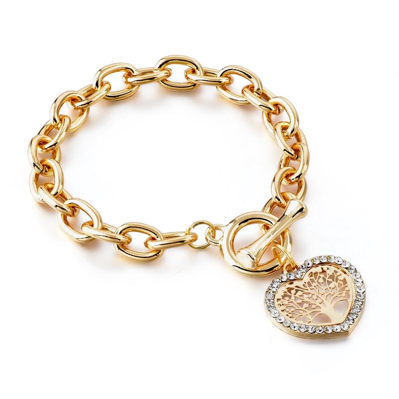 Charm Bracelets LongWay Luxury Gold Vintage Heart Crystal Jewelry For Women SBR170095
Charm Bracelets LongWay Luxury Gold Vintage Heart Crystal Jewelry For Women SBR170095