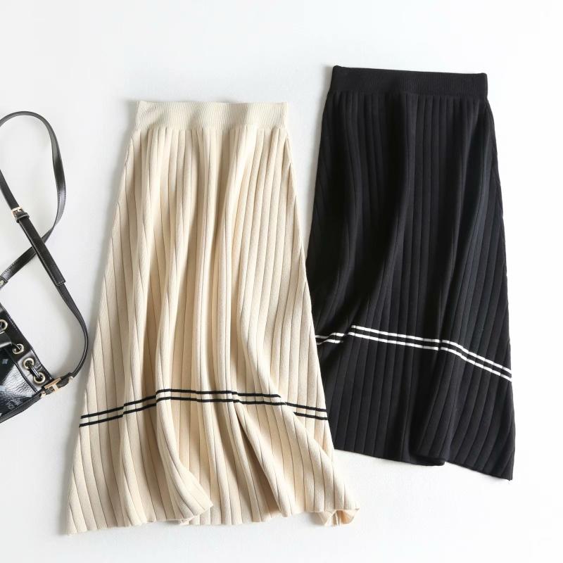 High Waist Spring Skirts Vintage Knitting Long Faldas Jupe Femme Women Beige Black Skirt Saia
High Waist Spring Skirts Vintage Knitting Long Faldas Jupe Femme Women Beige Black Skirt Saia