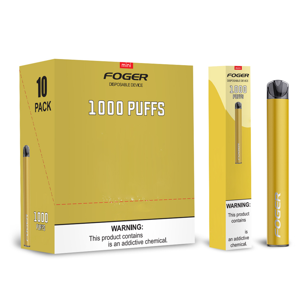 Foger Mini Disposable 1000Puffs 650mAh E Cigarette Device 4ml Cartridge Pre-filled Vape Pen Pod Kit USA Warehouse
Foger Mini Disposable 1000Puffs 650mAh E Cigarette Device 4ml Cartridge Pre-filled Vape Pen Pod Kit USA Warehouse