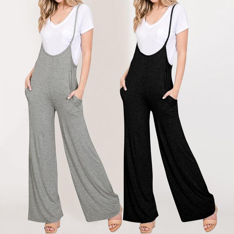 Women's Jumpsuits & Rompers 2021 Celmia Summer Women Ladies Sexy Sleeveless Knitted Casual Solid Straps Long Wide Leg Pants Body Plus Size, Black;white
Women's Jumpsuits & Rompers 2021 Celmia Summer Women Ladies Sexy Sleeveless Knitted Casual Solid Straps Long Wide Leg Pants Body Plus Size, Black;white