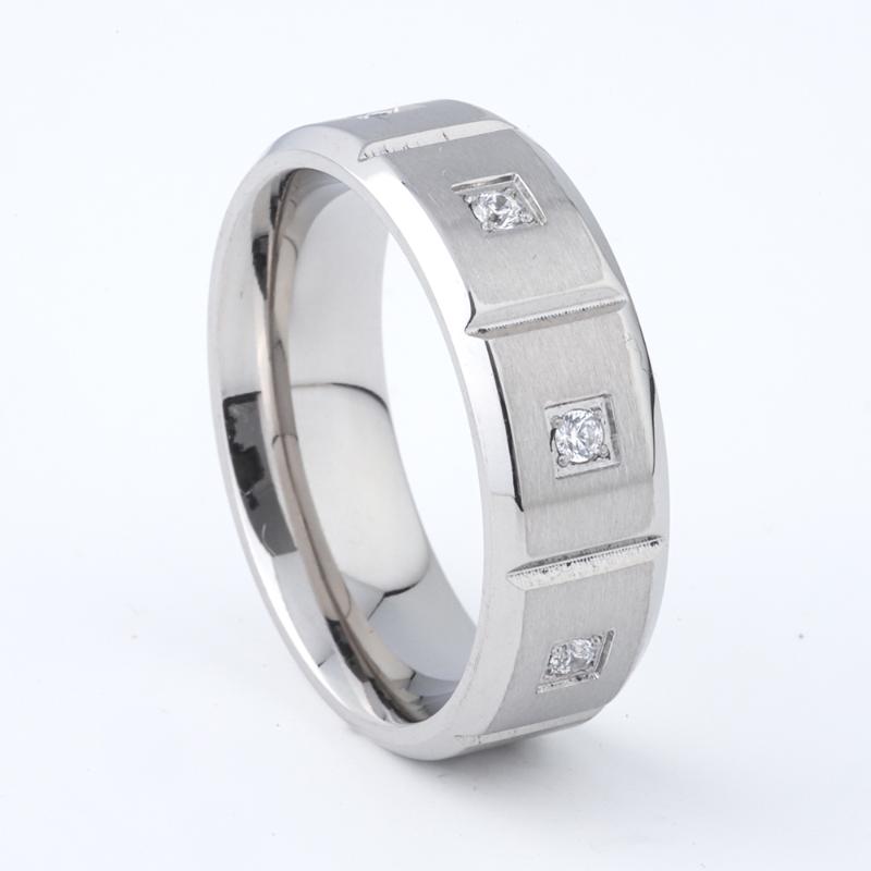 Wedding Rings Unique Designer 8mm CZ Stones Band Jewelry For Men And Women Marriage Anniversary Fashion Gift, Slivery;golden
Wedding Rings Unique Designer 8mm CZ Stones Band Jewelry For Men And Women Marriage Anniversary Fashion Gift, Slivery;golden