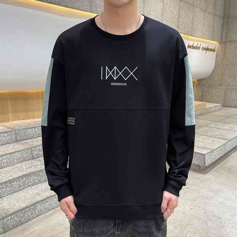 Men's sweater 2021 long sleeve autumn winter splicing new fashion brand round neck Pullover casual bottomed youth clothes, White
Men's sweater 2021 long sleeve autumn winter splicing new fashion brand round neck Pullover casual bottomed youth clothes, White
