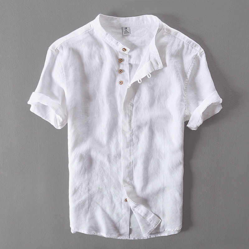 Summer Short Sleeve Shirts for Men Pure Linen Slim Thin Style Casual Solid White Tops Plus Size M-4XL Male Vintage Clothing 210721, Navy blue
Summer Short Sleeve Shirts for Men Pure Linen Slim Thin Style Casual Solid White Tops Plus Size M-4XL Male Vintage Clothing 210721, Navy blue