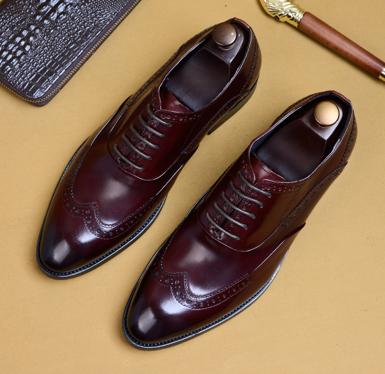 Mens Formal Shoes Leather Oxford Shoes For Men Dressing Wedding Mens Brogues Office Shoes Lace Up Male Dress, Black
Mens Formal Shoes Leather Oxford Shoes For Men Dressing Wedding Mens Brogues Office Shoes Lace Up Male Dress, Black
