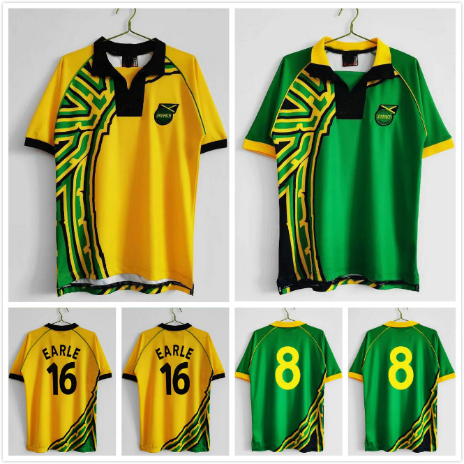 1998 Jamaica Jerseys retro world cup Reggae Boyz GARDNER SINCLAIR BROWN DAWES SIMPSON CARGILL WHITMORE EARLE POWELL GAYLE WILLIAMS BOYD classic football shirts
1998 Jamaica Jerseys retro world cup Reggae Boyz GARDNER SINCLAIR BROWN DAWES SIMPSON CARGILL WHITMORE EARLE POWELL GAYLE WILLIAMS BOYD classic football shirts