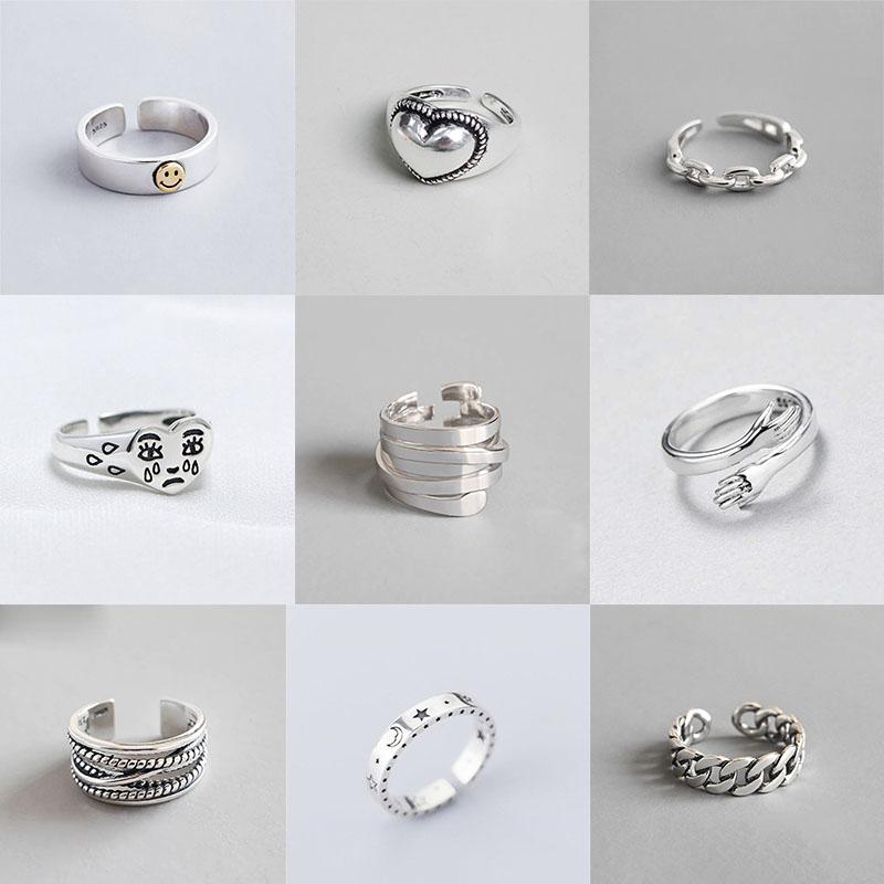 Cluster Rings MEYRROYU Sterling Silver Unique Design Variety Irregular Chain Ring Index Finger Jewelry AccessoriesFor Women Friends Party, Golden;silver
Cluster Rings MEYRROYU Sterling Silver Unique Design Variety Irregular Chain Ring Index Finger Jewelry AccessoriesFor Women Friends Party, Golden;silver