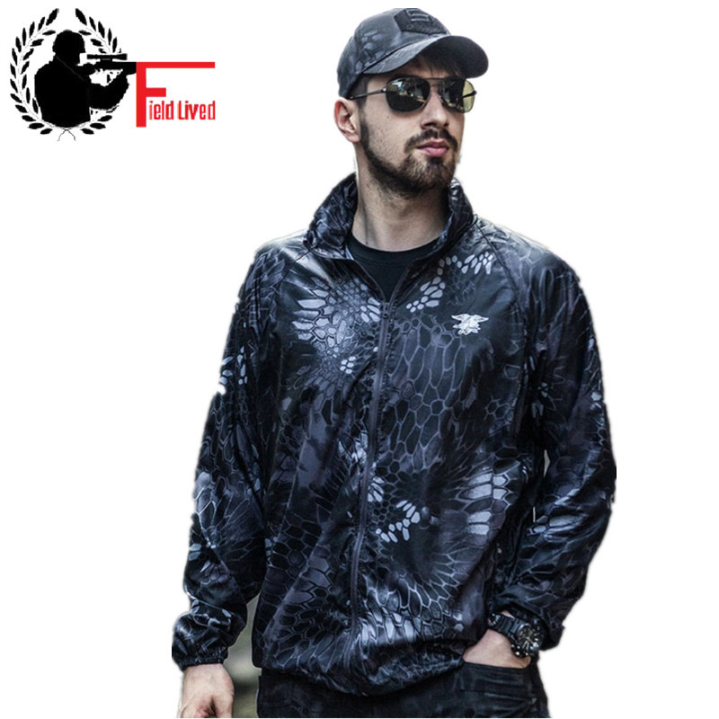 Spring Summer Outdoors Men's Camo Clothing Skin Sunscreen Dry Coat Waterproof Breathable Lightweight Camouflage Jacket Male 210518, Black
Spring Summer Outdoors Men's Camo Clothing Skin Sunscreen Dry Coat Waterproof Breathable Lightweight Camouflage Jacket Male 210518, Black