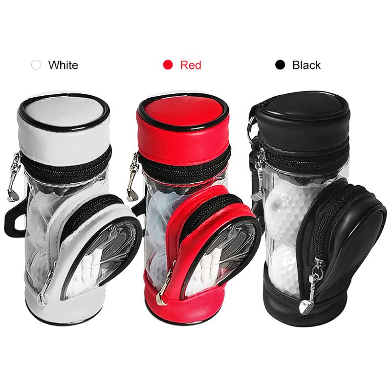 Golf Balls And Tees Pouch Bag Ball Holder Storage Case With 3 Set Outdoor