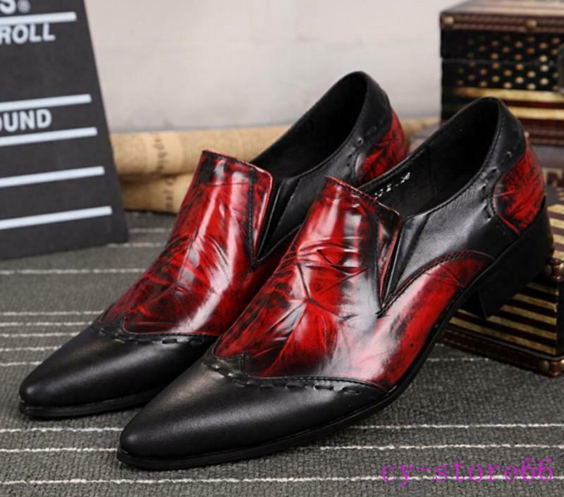 Dress Shoes Mens British Mixed Color Clubwear Leather Formal Splice Size C167, Red(pointed toe)
Dress Shoes Mens British Mixed Color Clubwear Leather Formal Splice Size C167, Red(pointed toe)