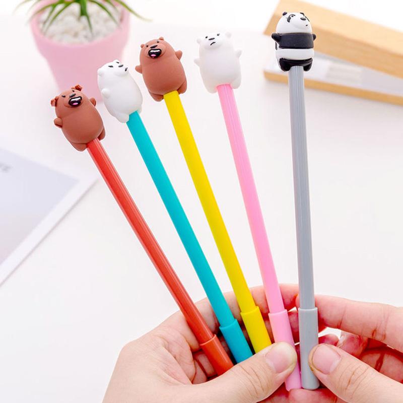 Cute Bear 0.5mm Plastic Gel Pen Black Ink Color Rainbow Children Signing Office School Pens Panda Design 2021
Cute Bear 0.5mm Plastic Gel Pen Black Ink Color Rainbow Children Signing Office School Pens Panda Design 2021