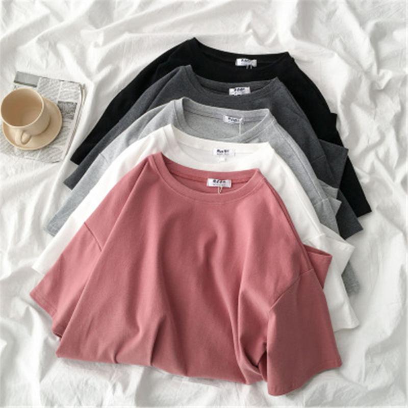 Women's T-Shirt Autumn Spring 2022 O Neck Short Sleeve Cotton T Shirt Basic Causal Loose Tees Bottom Ladies Pullover Top PZ2855, White
Women's T-Shirt Autumn Spring 2022 O Neck Short Sleeve Cotton T Shirt Basic Causal Loose Tees Bottom Ladies Pullover Top PZ2855, White