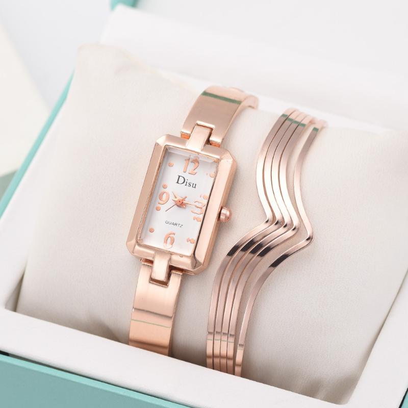 Wristwatches Luxury Women Watches Set Steel Quartz Ladies Rose Gold Bracelet Chain Watch Casual Rock Crystal Clock With Box 2021
Wristwatches Luxury Women Watches Set Steel Quartz Ladies Rose Gold Bracelet Chain Watch Casual Rock Crystal Clock With Box 2021