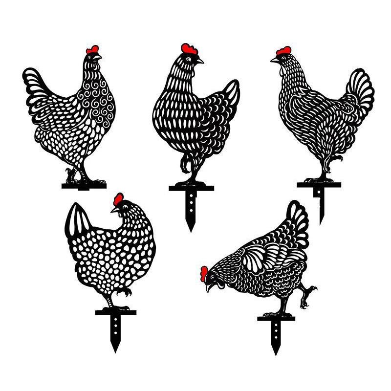 5pcs Hen Yard Decor Lawn Stakes Gardening Ornaments Acrylic Black Chicken Art Gift Creative Garden Decorations
5pcs Hen Yard Decor Lawn Stakes Gardening Ornaments Acrylic Black Chicken Art Gift Creative Garden Decorations