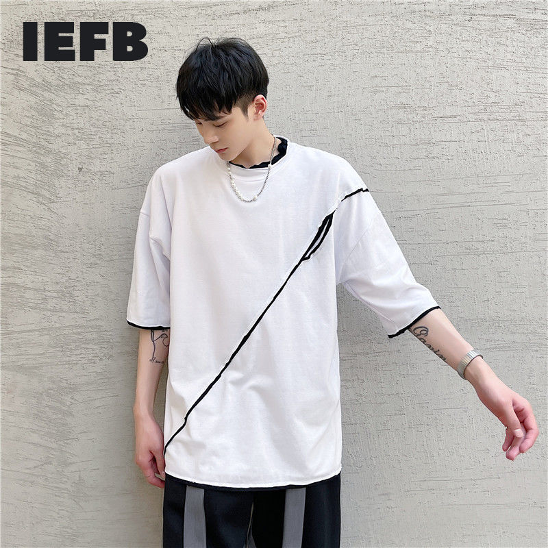 IEFB Korean Japan Style Short Sleeve Men's T-shirts Summer Fashion Round Collar Tee Tops Black White Clothing 9Y7024 210524
IEFB Korean Japan Style Short Sleeve Men's T-shirts Summer Fashion Round Collar Tee Tops Black White Clothing 9Y7024 210524
