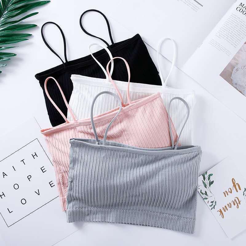Cotton Tube Tops Women Bra Pink No Steel Ring Girl Underwear Women's Intimates Solid Black Grey Top Ladies Sling 2021 Bustiers & Corsets
Cotton Tube Tops Women Bra Pink No Steel Ring Girl Underwear Women's Intimates Solid Black Grey Top Ladies Sling 2021 Bustiers & Corsets