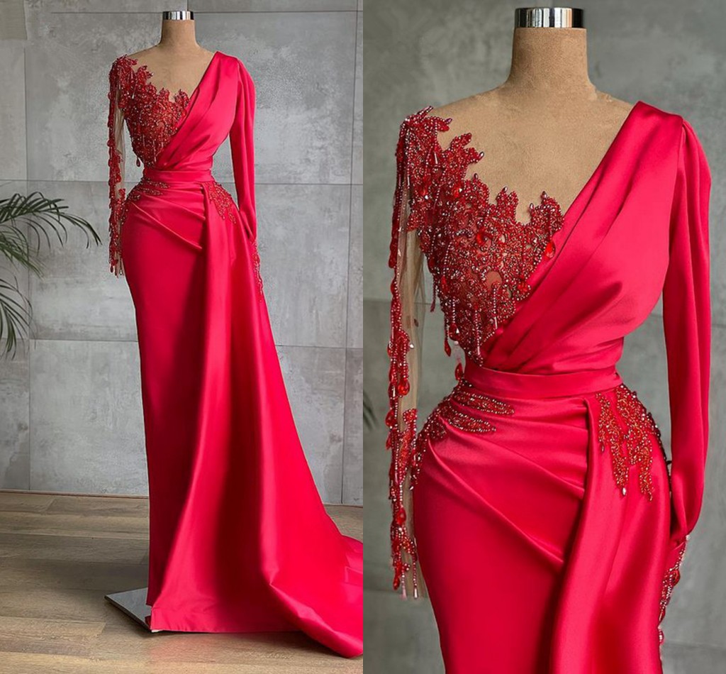 Fuchsia Robe De Soiree Sheath V-neck Long Sleeves Satin Beaded tassel Long Prom Dresses Prom Gown Evening Dresses robes, Black
Fuchsia Robe De Soiree Sheath V-neck Long Sleeves Satin Beaded tassel Long Prom Dresses Prom Gown Evening Dresses robes, Black
