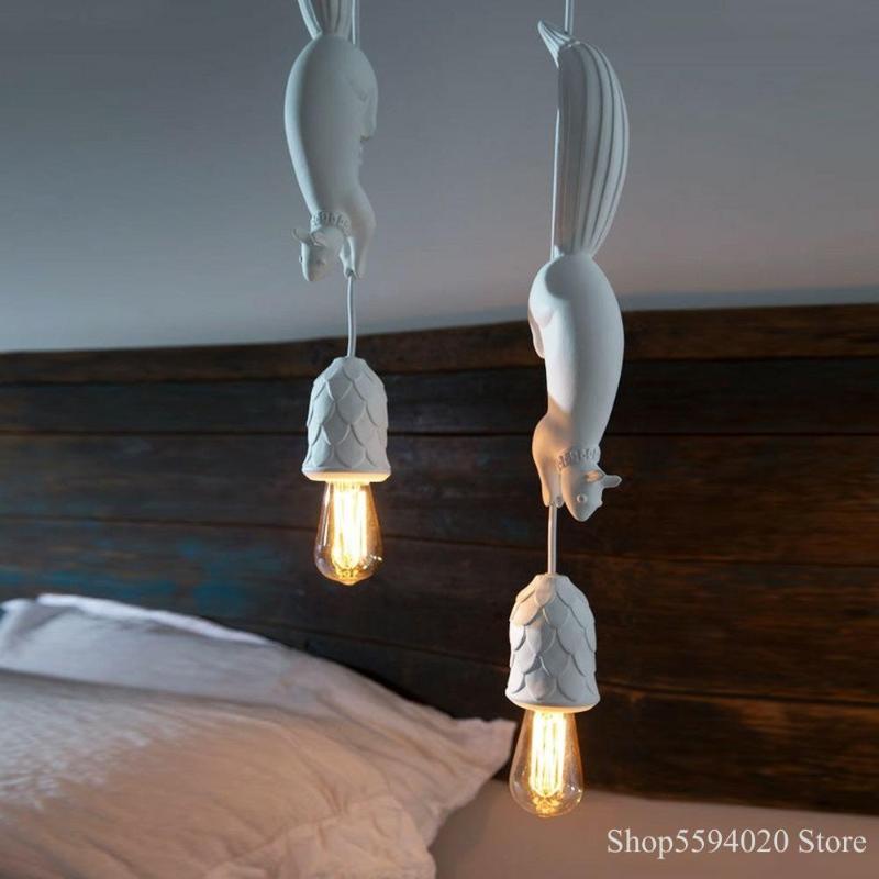 Nordic Resin Animal Chandelier Bedroom Children's Room Lamp Clothing Store Front Indoor Lighting Squirrel Hanging Light Fixture Pendant Lamp
Nordic Resin Animal Chandelier Bedroom Children's Room Lamp Clothing Store Front Indoor Lighting Squirrel Hanging Light Fixture Pendant Lamp