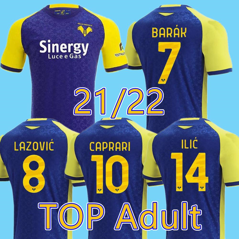 21 22 Hellas Verona soccer jerseys home 2021 2022 SIMEONE ILIC CAPRARI KALINIC LAZOVIC BARAK FARAONI football shirts top thailand quality ma
21 22 Hellas Verona soccer jerseys home 2021 2022 SIMEONE ILIC CAPRARI KALINIC LAZOVIC BARAK FARAONI football shirts top thailand quality ma