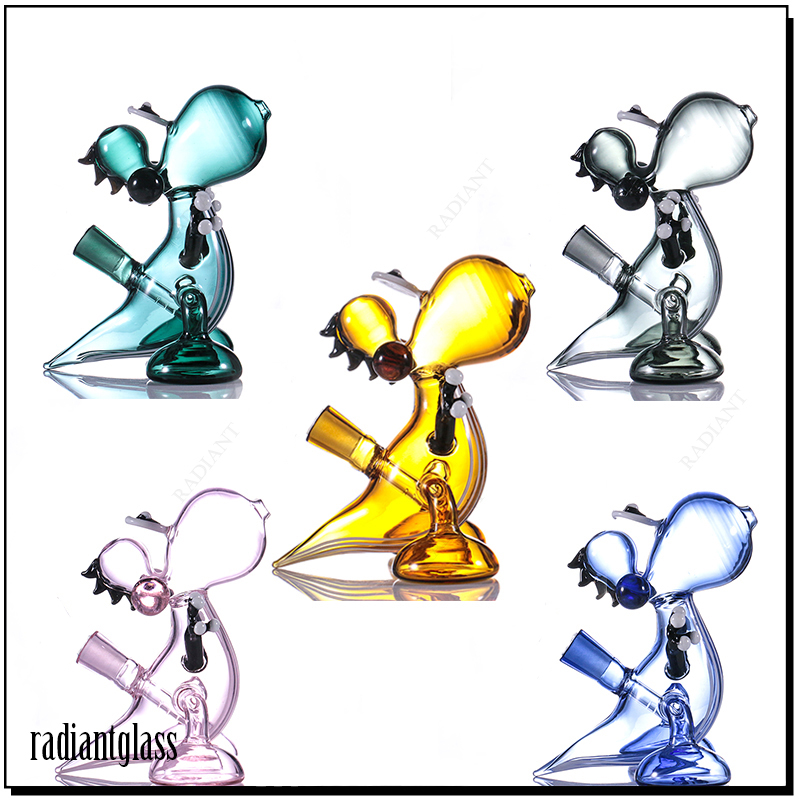 Glass Bong recycler dab rig Hookahs with 14mm quartz banger water bongs Nice waterpipes mixed colors
Glass Bong recycler dab rig Hookahs with 14mm quartz banger water bongs Nice waterpipes mixed colors