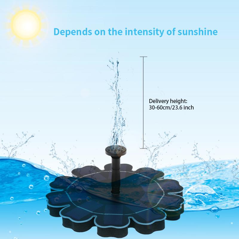 Solar Fountain Pump With Battery Backup 5V 2.5W Flower-shaped Freestanding Floating Brushless Water For Garden Pond Pool Decorations 
Solar Fountain Pump With Battery Backup 5V 2.5W Flower-shaped Freestanding Floating Brushless Water For Garden Pond Pool Decorations