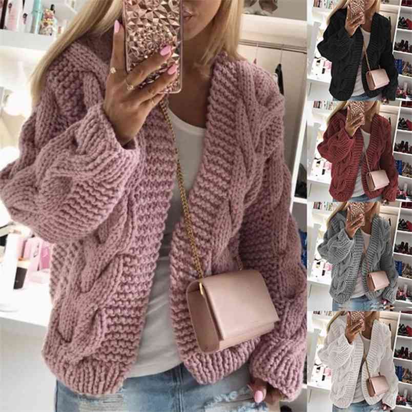Women V-Neck Cardigan For Womens Autumn Female Loose Casual Black Long Sleeve Knitted Sweater Cardigans Woman White Sweaters 210604
Women V-Neck Cardigan For Womens Autumn Female Loose Casual Black Long Sleeve Knitted Sweater Cardigans Woman White Sweaters 210604