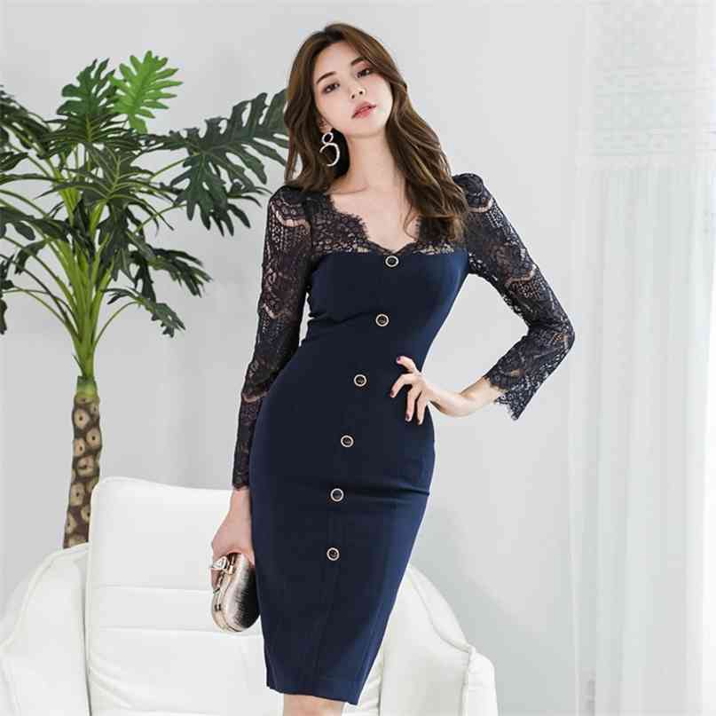 Evening Party Bodycon Dress Women See Through Hollow Out Floral Lace Pencil Spring Autumn Work Basic es 210603, As picture
Evening Party Bodycon Dress Women See Through Hollow Out Floral Lace Pencil Spring Autumn Work Basic es 210603, As picture