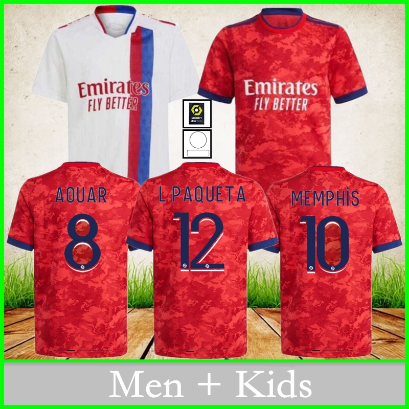 Olympique Lyonnais Soccer Jerseys 2021 2022 MEMPHIS AOUAR CHERKI KADEWERE PAQUETA CORNET Home Away Third Lyon Football Shirt Men Jersey + Kids Kit uniform, No patch
Olympique Lyonnais Soccer Jerseys 2021 2022 MEMPHIS AOUAR CHERKI KADEWERE PAQUETA CORNET Home Away Third Lyon Football Shirt Men Jersey + Kids Kit uniform, No patch