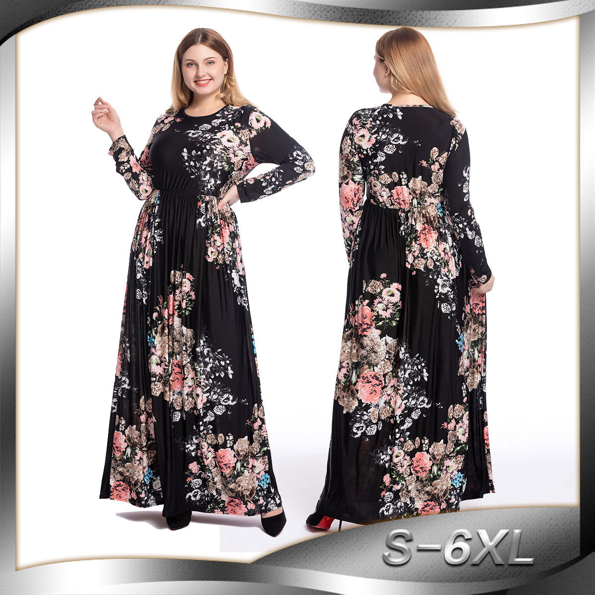 Floral Print Muslim Hijab Dress Women Party Pleated Long Dresses Kaftan Dubai Abaya Clothing Kimono Jubah Robe Plus Size S-6XL
Floral Print Muslim Hijab Dress Women Party Pleated Long Dresses Kaftan Dubai Abaya Clothing Kimono Jubah Robe Plus Size S-6XL